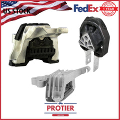 Engine Motor & Trans Mount 3PCS Set Fit 13-16 Dodge Dart 2.0/2.4L for Auto Trans 6B93BC-57