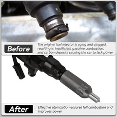 For Hino 3.8L 4.7L 5.0L 6.5L 7.7L 23670-E0010 095000-6593 4 PCS Diesel Injector