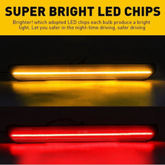 FOR 2020-24 GMC SIERRA 3500HD 2500 SMOKE LED SIDE SIGNAL MARKER LIGHT FRONT REAR 6B93BC-57