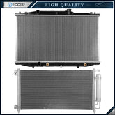 Aluminum Radiator & AC Condenser Cooling Kit For 07 Honda Accord
