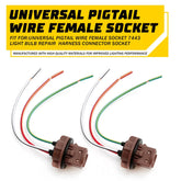 Pigtail Wire Female Socket 7443 Two Harness Brake Turn Signal Reverse backup EOA 6B93BC-57