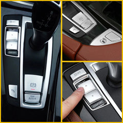 Chrome Handbrake Auto Hold Button Switch Cover Trim For BMW 5 6 7 X3 X5 X6 F10 A 6B93BC-57