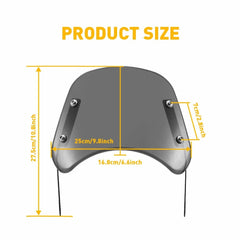 Motorcycle Headlight Fairing Windshield Windscreen 5-7" Round For YMH EOA 6B93BC-57