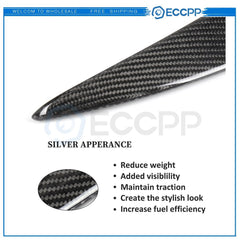 For BMW E92 M3 2DR Coupe Carbon Fiber Black Trunk Lip 6B93BC-57