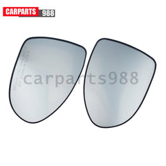 Pair Left Right Non-Heated Mirror Glass w/ Backing Plate For Kia Rio 2012-2017 6B93BC-57