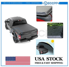 ECCPP 5ft Soft Tri-Fold Tonneau Cover Fits 15-21 Canyon/Colorado 5' Truck Bed ECCPP