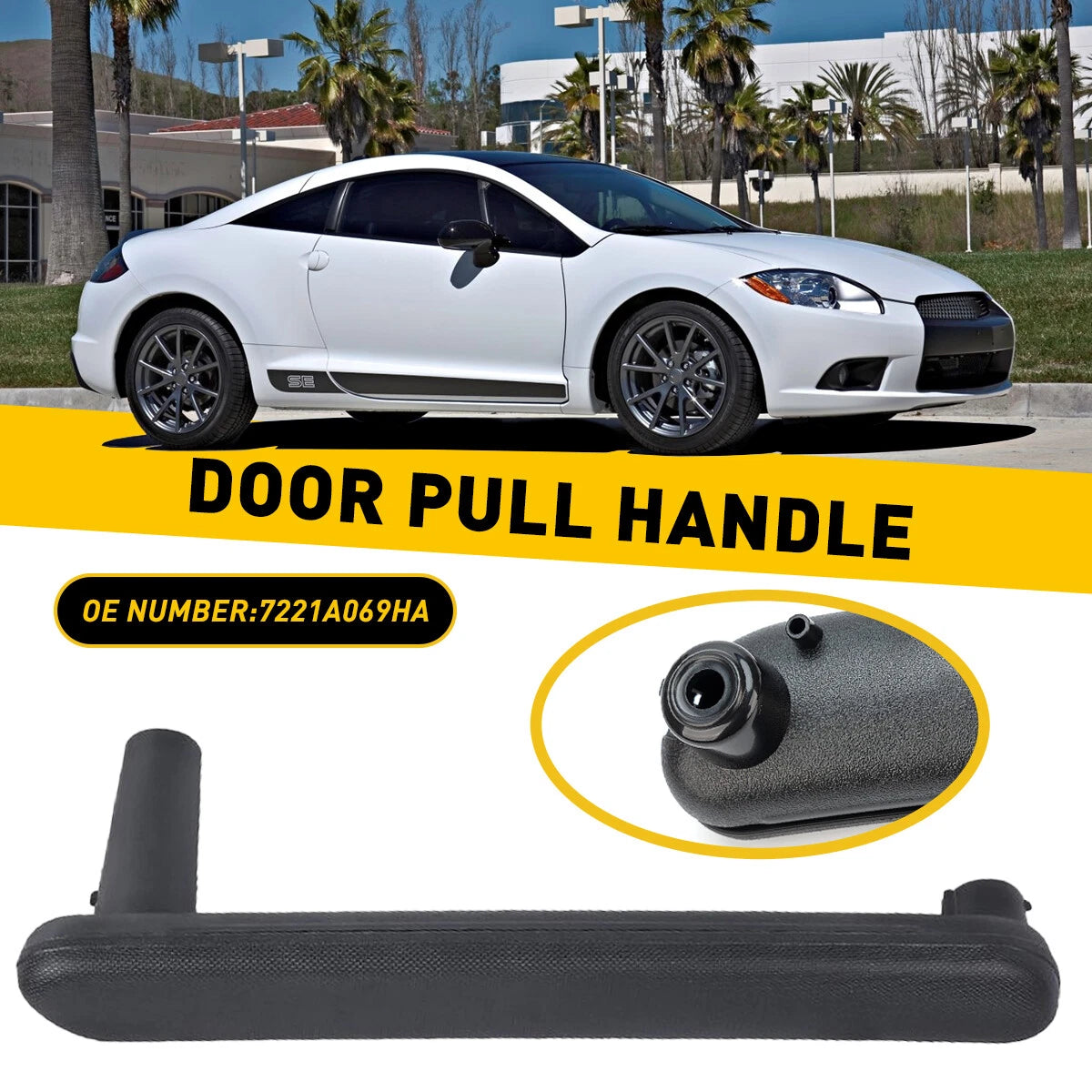 Front Driver Interior Door Pull Handle for Mitsubishi Eclipse 2006-2012 EOA 6B93BC-57