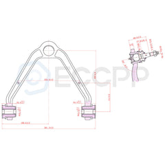 For 1999-2006 GMC Sierra 1500 RWD 10x Front Upper Control Arms Ball Joints Kit 6B93BC-57