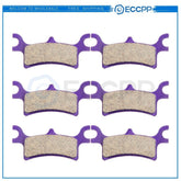 3 Pair Brake Pads For 2003-2006 2008 Polaris 4x4 HO Sportsman 500 Carbon Fiber 6B93BC-57