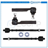 4PC Front Inner Outer Tie Rod End Steering For 2002 2003 Subaru Impreza ES3712 6B93BC-57