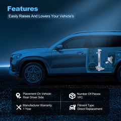 For Buick Century Regal 2004-1997 Rear Driver Side Window Regulator w/ Motor