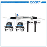 ECCPP Power Steering Rack And Pinion+Outer Tie Rod+Wheel Hub Bearing Assembly ECCPP