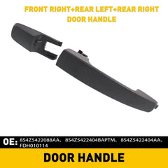 RH Passenger Side Outside Exterior Door Handle for Black 2008-2011 Ford Focus EA 6B93BC-57