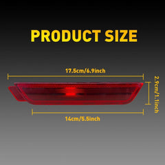 For 2010-2015 Chevy Camaro Rear Red Lens Side Marker Lights Lamp Housing LH RH A 6B93BC-57