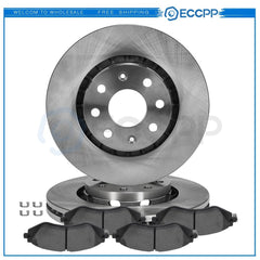 Front Ceramic Brake Pads And Rotors For Pontiac Wave 05-08 Chevrolet Aveo 04-11 KOEEP