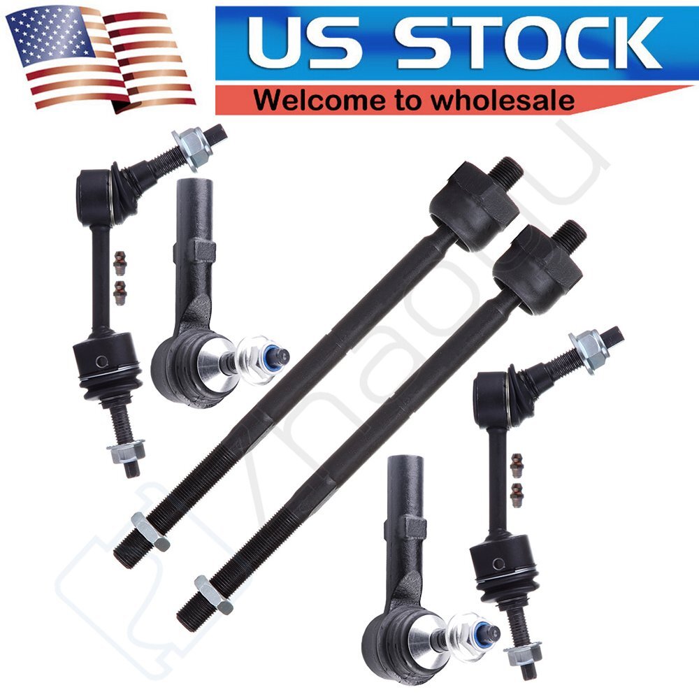 Front Inner Outer Tie Rods Sway Bars Fits Lincoln Navigator & Ford Expedition 6B93BC-57