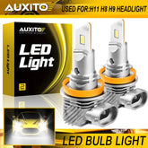 2X H11 H8 H9 LED Headlight Kit High Low Beam Bulb Super Bright White 30000LM Q10 6B93BC-57