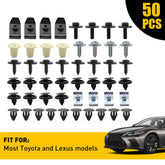 50PC Under Clips Cover Underbody Mudguard Engine Screws Shield For Toyota Lexus 6B93BC-57