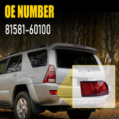 Red Rear Bumper Reflector Light Left Driver For Toyota 4Runner 2003 04 2005 LH A 6B93BC-57