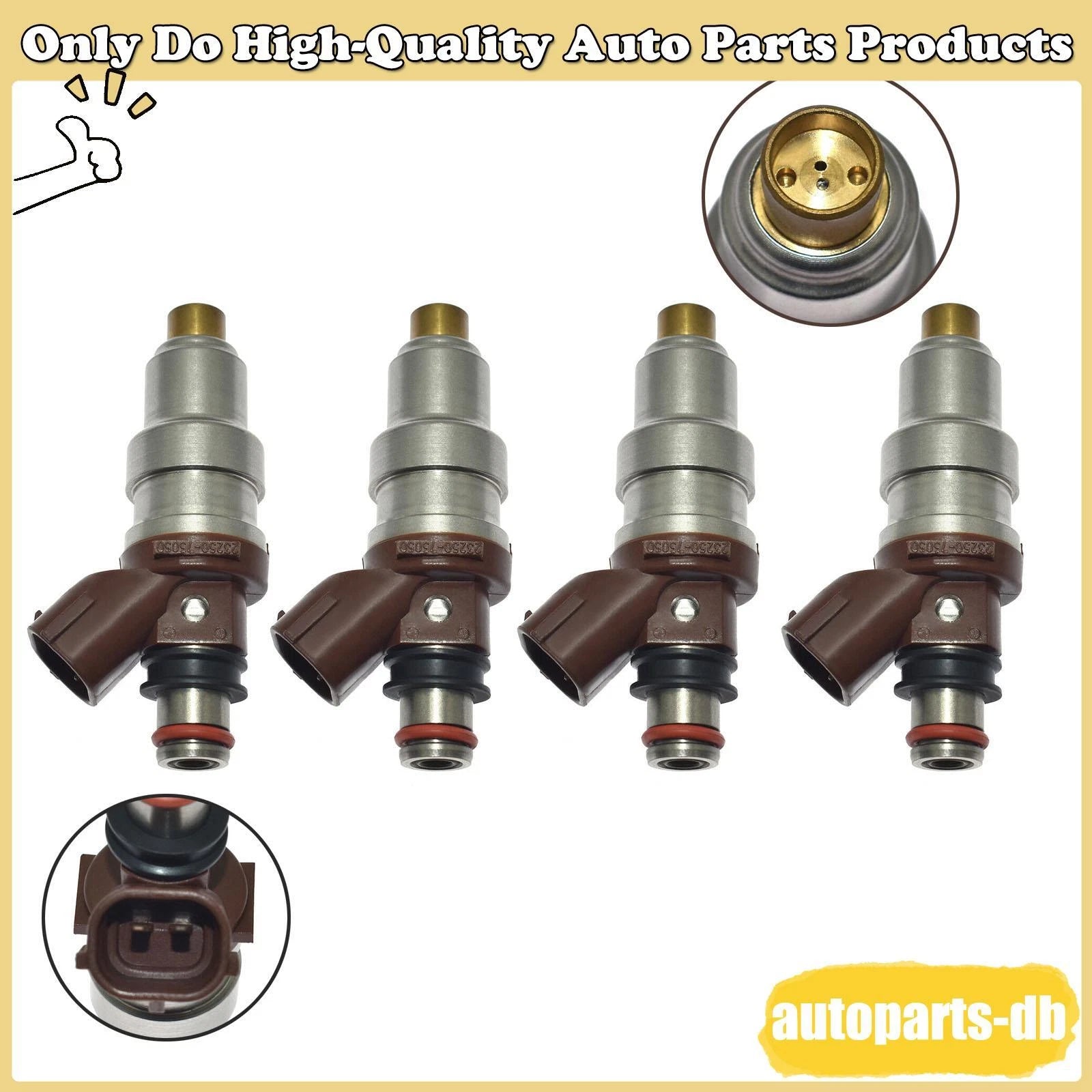 4x Fuel Injector 23250-75050 For Toyota Tacoma 4Runner T100 HILUX 1995-2000 2.7L 6B93BC-57