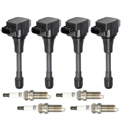 4x Ignition Coils & Spark Plugs for Nissan Altima Sentra Infiniti QX60 L4 2.0L