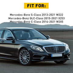 FIT FOR Mercedes C300 C350 C63 GLC300 C-Class Window Switch Repiar Caps Chrome 6B93BC-57