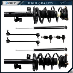 For 2004-2009 Mazda 3 Front Struts & Coil Spring + Rear Shock Sway Bar Links 6B93BC-57