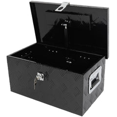 20"x12"x9.5" Aluminum Storage Tool Box For Truck Home Garage w/1x Lift Air Rod