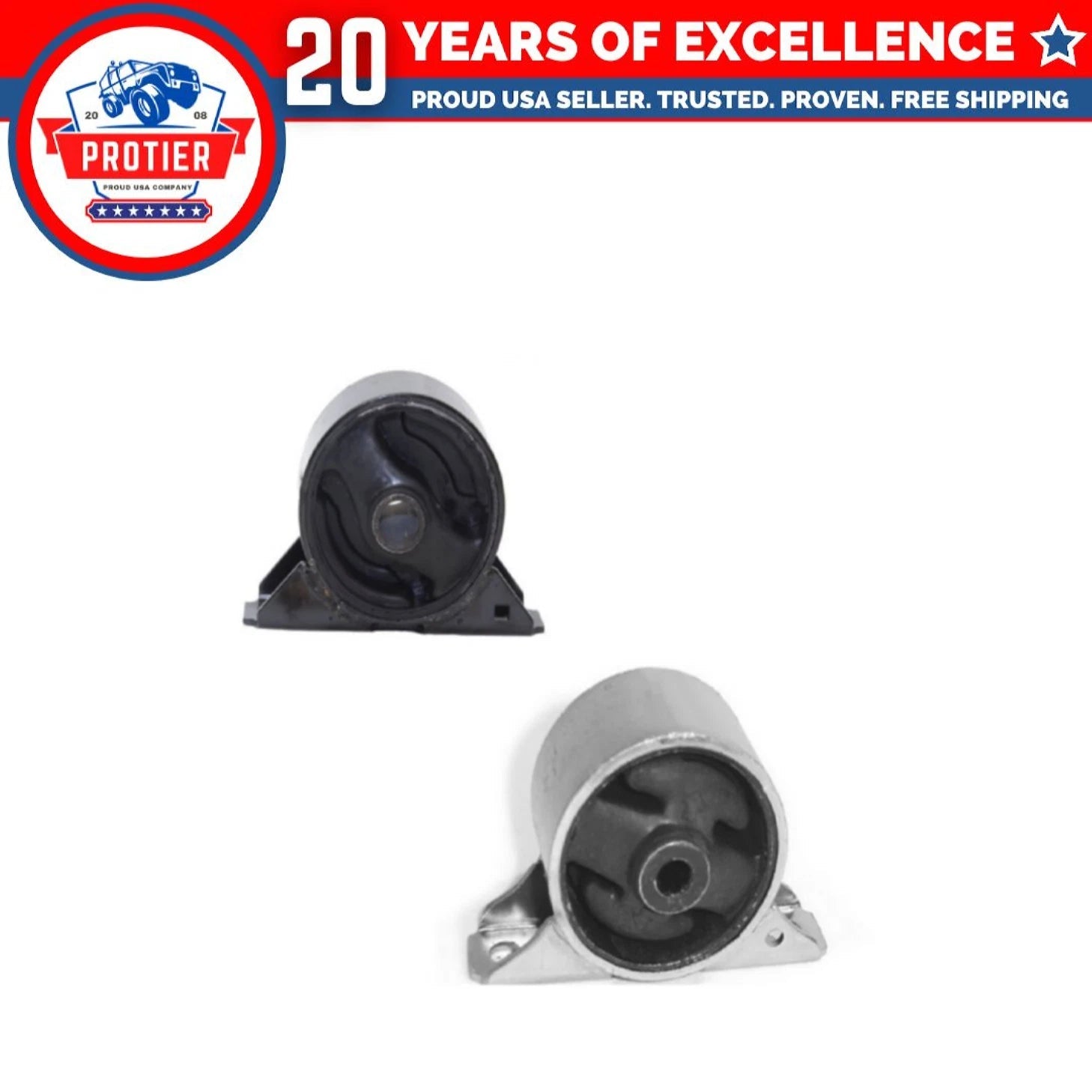 F & R Engine Motor Mount 2PCS Set Compatible for 97-02 Mitsubishi Mirage 6B93BC-57