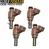 4pcs Fuel injectors For 2016-2024 Kawasak Ninja H2 KX250 KX450F 49033-0565 6B93BC-57