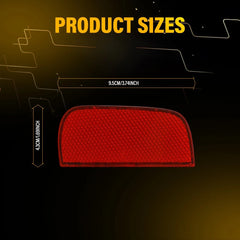 Red Rear Bumper Reflector Cover For 2016 2017 2018-2021 10th Gen Honda Civic EOA 6B93BC-57