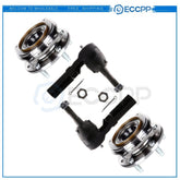 4 Pieces Wheel Hub and Bearing Assembly Outer Tie Rod Fits BUICK and CHEVROLET 6B93BC-57