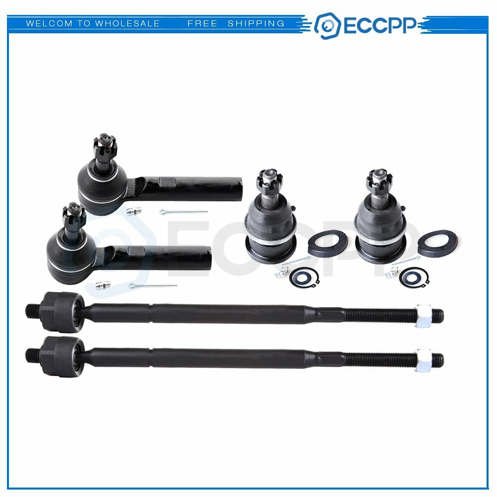 6pcs For 2004-08 Chrysler Pacifica Front Lower Ball Joints Inner Outer Tie Rods 6B93BC-57