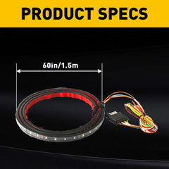 For Chevrolet Silverado 1500 60" Car Tailgate LED Light Bar Brake Reverse Strip 6B93BC-57