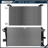 Aluminum Radiator & Condenser Cooling Kit For 01-05 Chevrolet Silverado 2500 HD 6B93BC-57