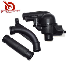 For 2002-2005 Land Rover Freelander Engine Coolant Thermostat Pipe Elbow Kit 6B93BC-57
