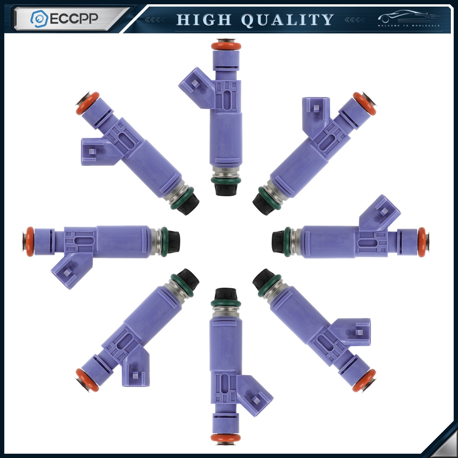 8pcs Fuel Injectors For Ford F-150 Mustang 2009-2010 V8 4.6L KOEEP