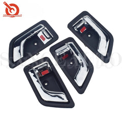 Set 4PCS Chrome Inside Door Handles Left Right for Hyundai Getz/Click/TB 2002-09 6B93BC-57