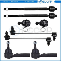 Front Lower Ball Joints Steering Sway Bar Tie Rod End For 2011-2014 Chrysler 200 6B93BC-57