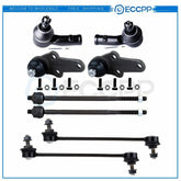 8pc Steering Ball Joint Tie Rod End Kit For 2000-2004 Ford Focus Excluding SVT KOEEP