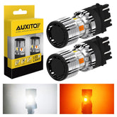 AUXITO 3157 3757 LED Tail Brake Reverse Turn Signal Light Switchback Amber White AUXITO