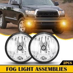 For 2005-2011 Toyota Tacoma 2007-2013 Tundra Clear Fog Light Lamp w/&Bulbs EOA 6B93BC-57