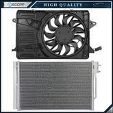 Electric AC Condenser Cooling Fan Kit For 16 17 2018 2019 2020 Chevrolet Malibu