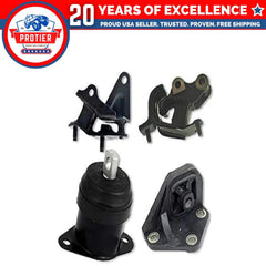 Fits 2003-2007 Honda Accord 2.4L MANUAL Front RT Motor & Trans Mount Set 4pcs : 6B93BC-57