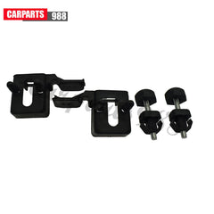 4Pcs Left Right Hood Bumper Stopper & Bracket For 13-16 Ford Fusion Lincoln MKZ 6B93BC-57
