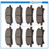 Front Rear Ceramic Brake Pads For 2004 2005 2006 2007 Toyota Highlander 8pcs 6B93BC-57