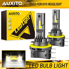 AUXITO H15 LED Headlight Headlamp Bulb Canbus Error Free High Beam DRL GF US EOA AUXITO