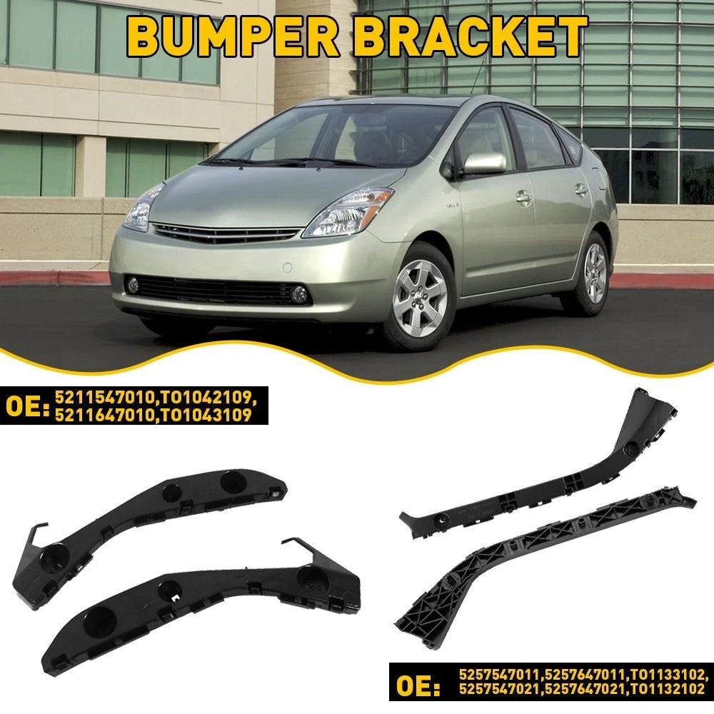 4x Bracket Bumper For 2004-2009 Front Toyota Prius Rear Left & Right Side Lower 6B93BC-57