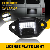 Full LED License Plate Lamp Light For 92-18 Ford E150 E250 E350 Econoline Wagon 6B93BC-57
