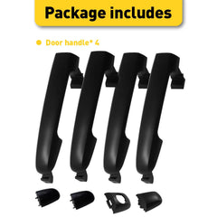 4PCS Front Rear Outside Door Handles For Hyundai Sonata 2006 07 2008 09 2010 EOA 6B93BC-57